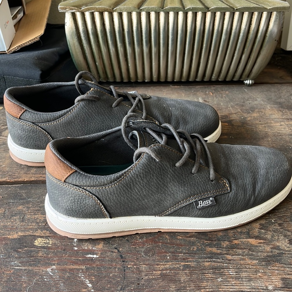 Bass Men’s Grey Dress Shoes- Size US 9.5